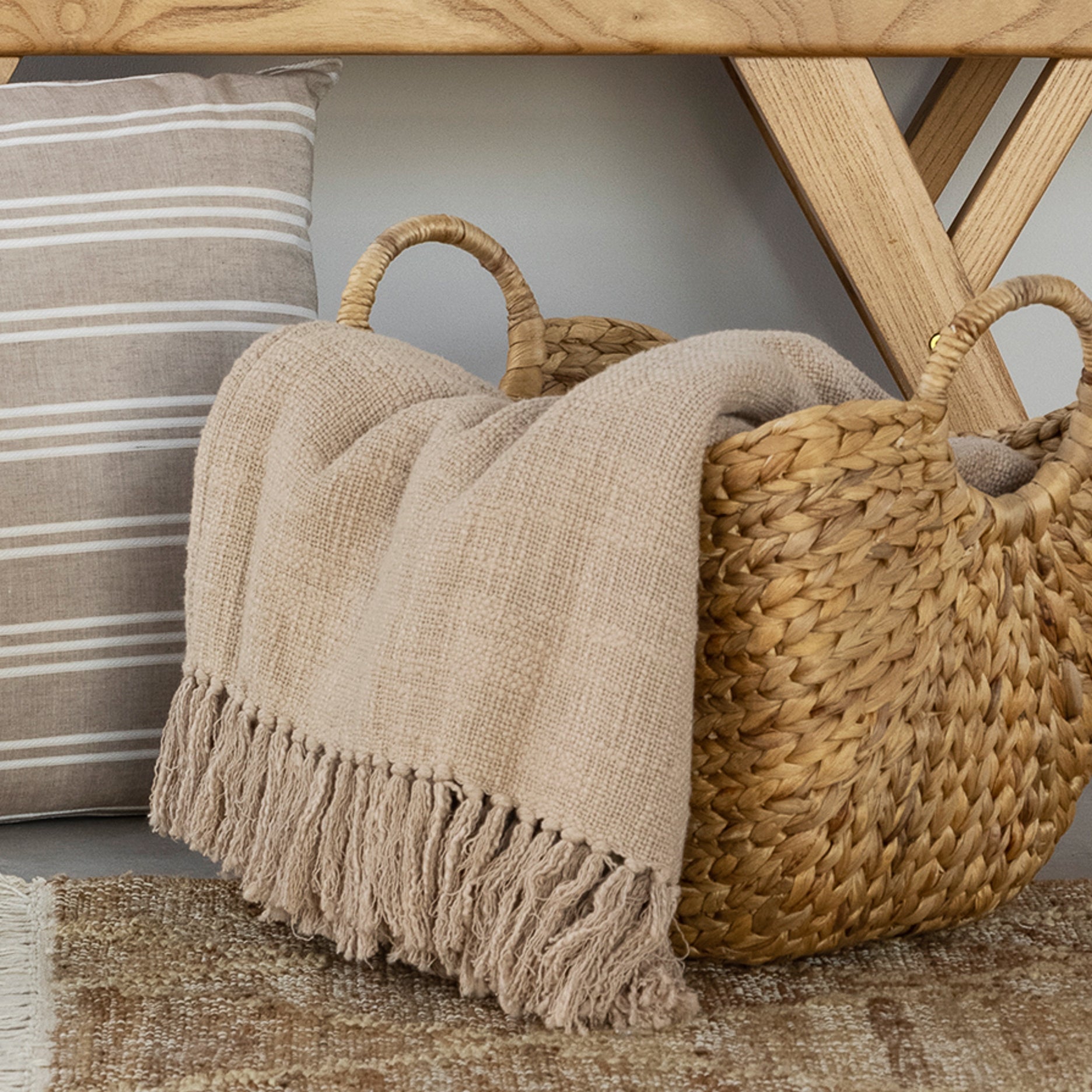 Wolldecke Braun 130x200 cm